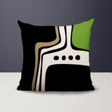 Dieko Abstract Reversible Indoor/Outdoor Square Pillow