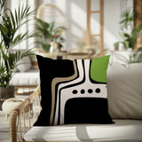 Dieko Abstract Reversible Indoor/Outdoor Square Pillow
