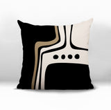 Dieko Abstract Reversible Indoor/Outdoor Square Pillow