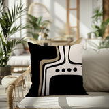 Dieko Abstract Reversible Indoor/Outdoor Square Pillow
