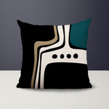 Dieko Abstract Reversible Indoor/Outdoor Square Pillow
