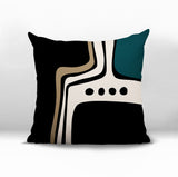 Dieko Abstract Reversible Indoor/Outdoor Square Pillow