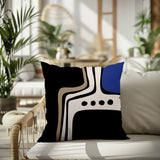 Dieko Abstract Reversible Indoor/Outdoor Square Pillow