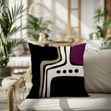 Dieko Abstract Reversible Indoor/Outdoor Square Pillow