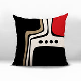 Dieko Abstract Reversible Indoor/Outdoor Square Pillow