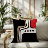 Dieko Abstract Reversible Indoor/Outdoor Square Pillow