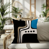 Dieko Abstract Reversible Indoor/Outdoor Square Pillow
