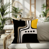 Dieko Abstract Reversible Indoor/Outdoor Square Pillow
