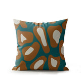 Dilar Animal Print Faux Suede Square Indoor Pillow