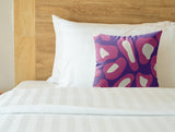 Dilar Animal Print Faux Suede Square Indoor Pillow
