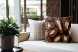 Dilar Animal Print Faux Suede Square Indoor Pillow