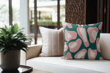 Dilar Animal Print Faux Suede Square Indoor Pillow