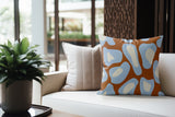 Dilar Animal Print Faux Suede Square Indoor Pillow