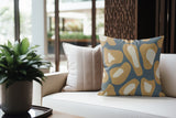 Dilar Animal Print Faux Suede Square Indoor Pillow in Noon Tide - Size 16x16