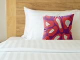 Dilar Animal Print Faux Suede Square Indoor Pillow