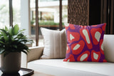 Dilar Animal Print Faux Suede Square Indoor Pillow