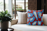 Dilar Animal Print Faux Suede Square Indoor Pillow