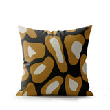 Dilar Animal Print Faux Suede Square Indoor Pillow