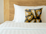 Dilar Animal Print Faux Suede Square Indoor Pillow
