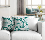 Dilla Floral Reversible Indoor/Outdoor Square Pillow