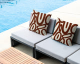 Dina Tribal Indoor/Outdoor Reversible Square Pillow