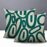 Dina Tribal Indoor/Outdoor Reversible Square Pillow