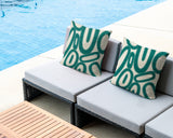 Dina Tribal Indoor/Outdoor Reversible Square Pillow