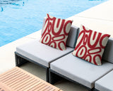 Dina Tribal Indoor/Outdoor Reversible Square Pillow