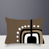 Diore Abstract Reversible Indoor/Outdoor Rectangular Pillow