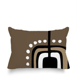 Diore Abstract Reversible Indoor/Outdoor Rectangular Pillow