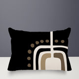 Diore Abstract Reversible Indoor/Outdoor Rectangular Pillow