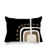 Diore Abstract Reversible Indoor/Outdoor Rectangular Pillow