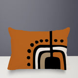 Diore Abstract Reversible Indoor/Outdoor Rectangular Pillow