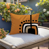 Diore Abstract Reversible Indoor/Outdoor Rectangular Pillow