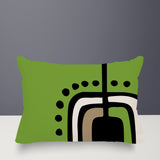 Diore Abstract Reversible Indoor/Outdoor Rectangular Pillow