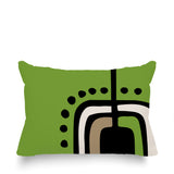 Diore Abstract Reversible Indoor/Outdoor Rectangular Pillow