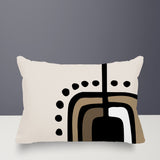 Diore Abstract Reversible Indoor/Outdoor Rectangular Pillow