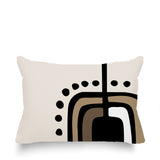 Diore Abstract Reversible Indoor/Outdoor Rectangular Pillow