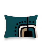 Diore Abstract Reversible Indoor/Outdoor Rectangular Pillow