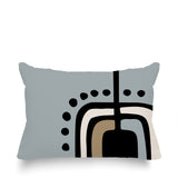 Diore Abstract Reversible Indoor/Outdoor Rectangular Pillow