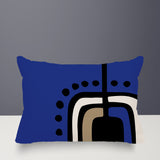 Diore Abstract Reversible Indoor/Outdoor Rectangular Pillow