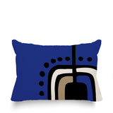 Diore Abstract Reversible Indoor/Outdoor Rectangular Pillow