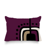 Diore Abstract Reversible Indoor/Outdoor Rectangular Pillow