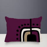 Diore Abstract Reversible Indoor/Outdoor Rectangular Pillow