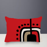 Diore Abstract Reversible Indoor/Outdoor Rectangular Pillow