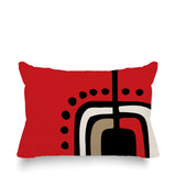 Diore Abstract Reversible Indoor/Outdoor Rectangular Pillow