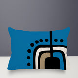 Diore Abstract Reversible Indoor/Outdoor Rectangular Pillow