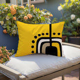 Diore Abstract Reversible Indoor/Outdoor Rectangular Pillow