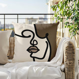 Diva Abstract Lumbar Indoor/Outdoor Throw Pillow