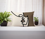 Diva Abstract Reversible Indoor/Outdoor Rectangular Pillow